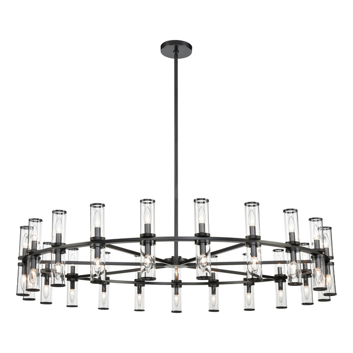 Alora revolve CH309042UBCG Chandelier Light - Clear Glass/Urban Bronze