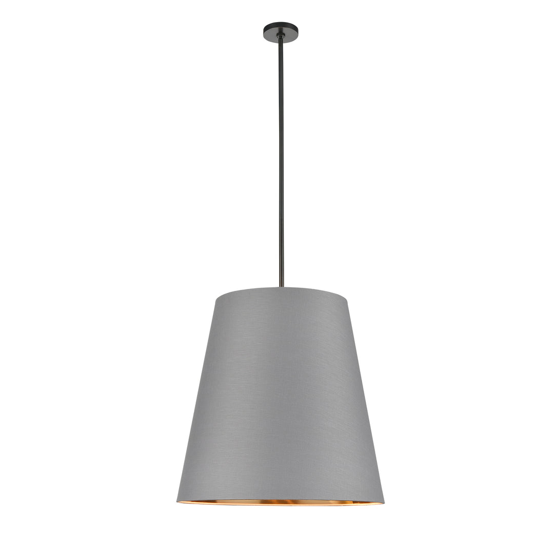 Alora calor PD311025UBGG Pendant Light - Gray Linen with Gold Parchment/Urban Bronze