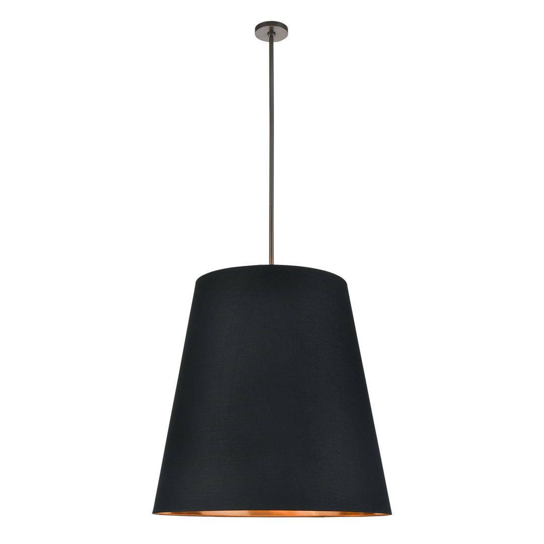 Alora calor PD311030UBBG Pendant Light - Black Linen with Gold Parchment/Urban Bronze