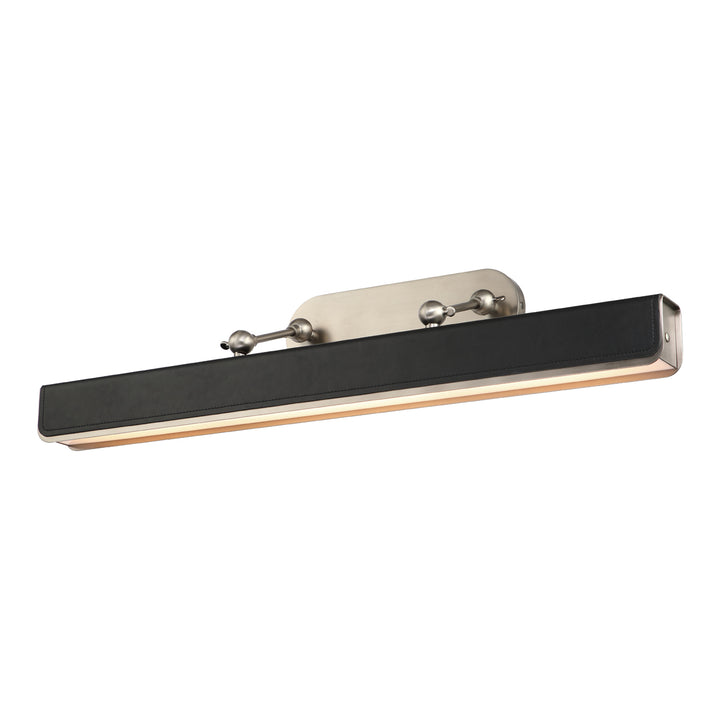 Alora valise picture PL307931ANTL Wall Light - Aged Nickel/Tuxedo Leather