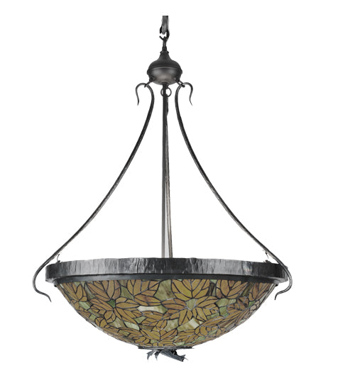 Meyda Tiffany Tiffany Autumn Leaf 99989 Pendant Light - Hand Wrought Iron