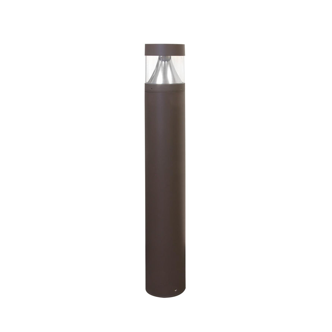 Maxlite Lighting 106003  Pathmax Slim Bollard, Round Flat Top Bollard - 22W, 120-277V, Cct Selectable 3000K/4000K/5000K, Type V, 42", Bronze Led Bollard Light