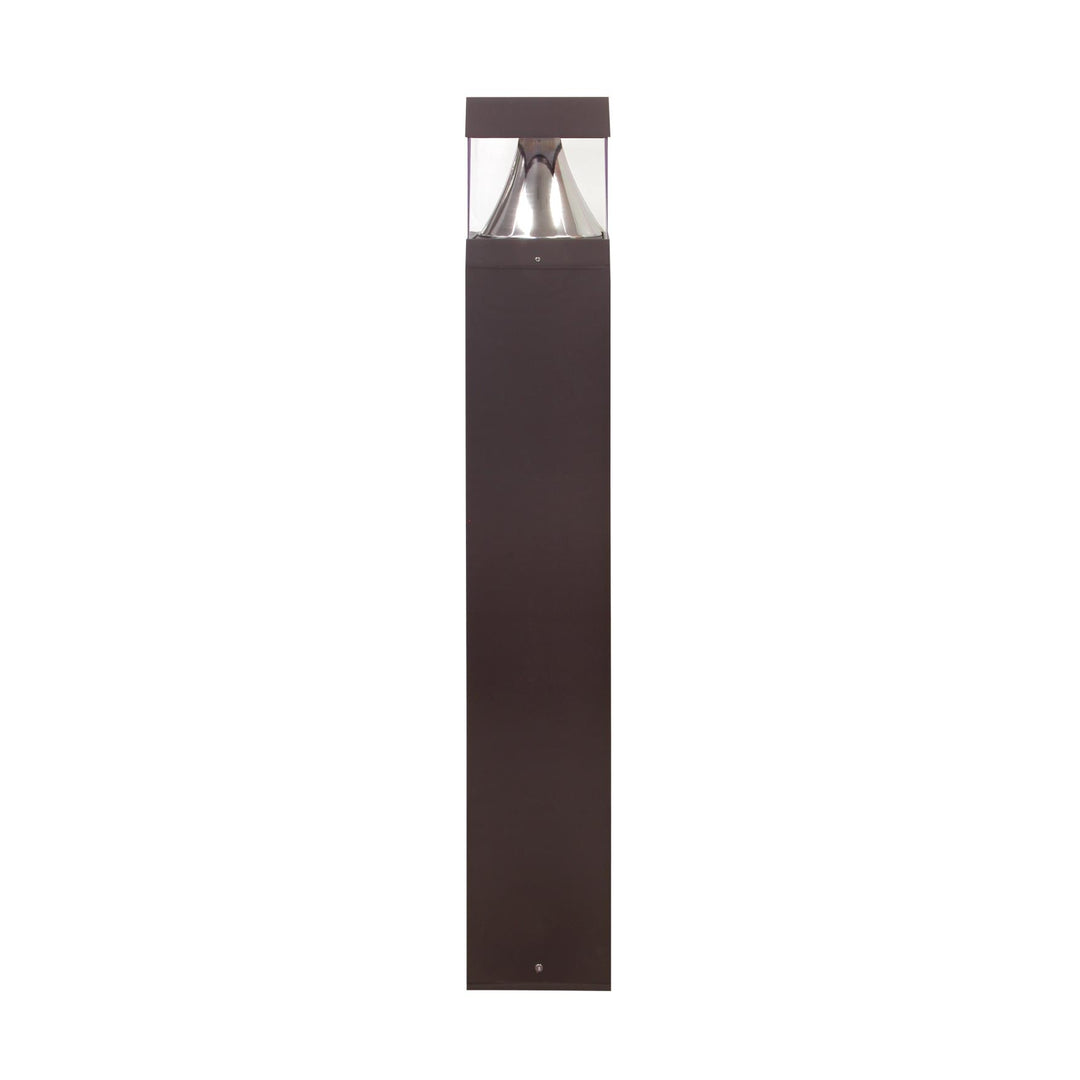 Maxlite Lighting 106486  Pathmax Slim Bollard, Square Flat Top Bollard - 22W, 120-277V, Cct Selectable 3000K/4000K/5000K, Type V, 42", Bronze Led Bollard Light