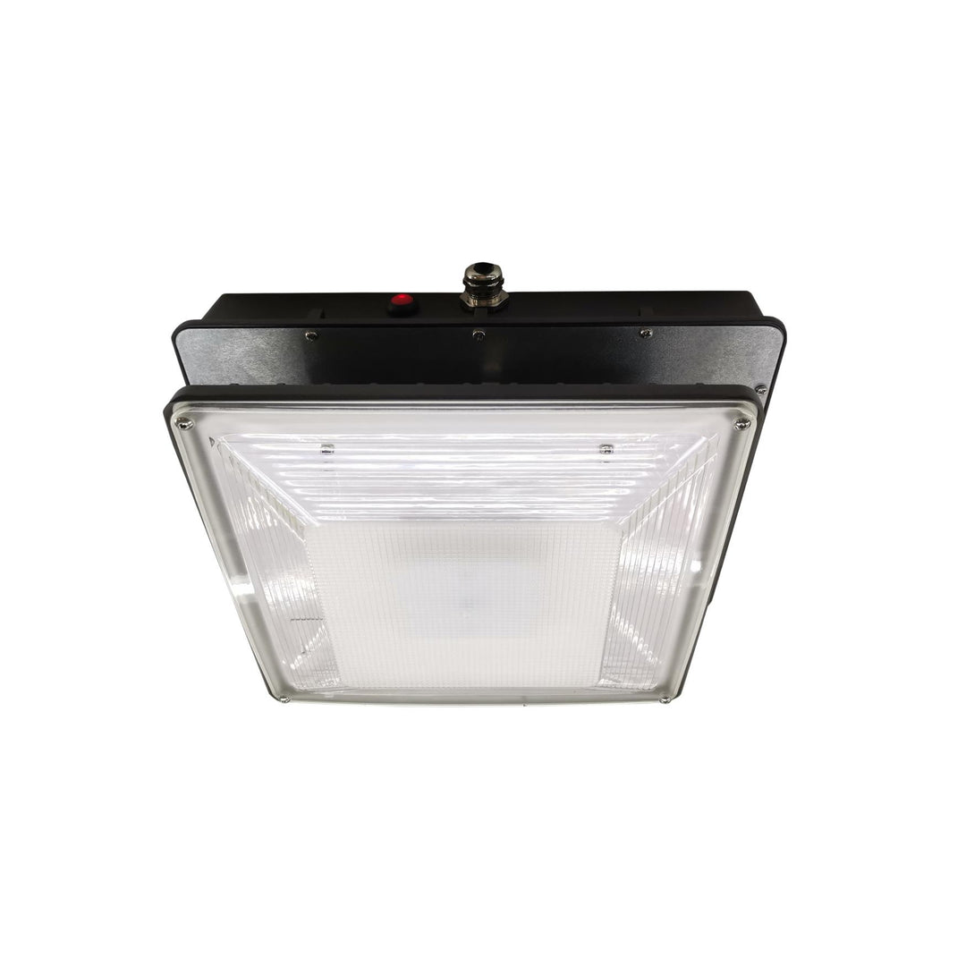 Maxlite Lighting 104605  Led Low Profile Canopy Gen B - 52W, 120-277V, Canopy Distribution, 4000K, Bronze,  Emergency Battery Backup -20C Led Canopy Light