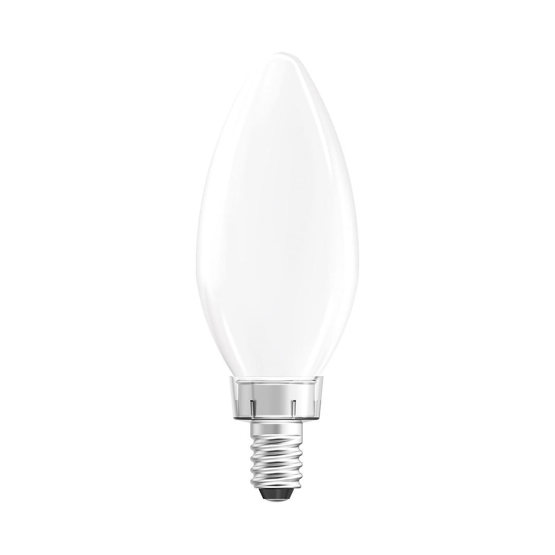 Maxlite Lighting 14101727  Enclosed Frost Filament 3.5 Watt B10 Dim 2700K Blunt Tip Candle Led Filament Light Bulb