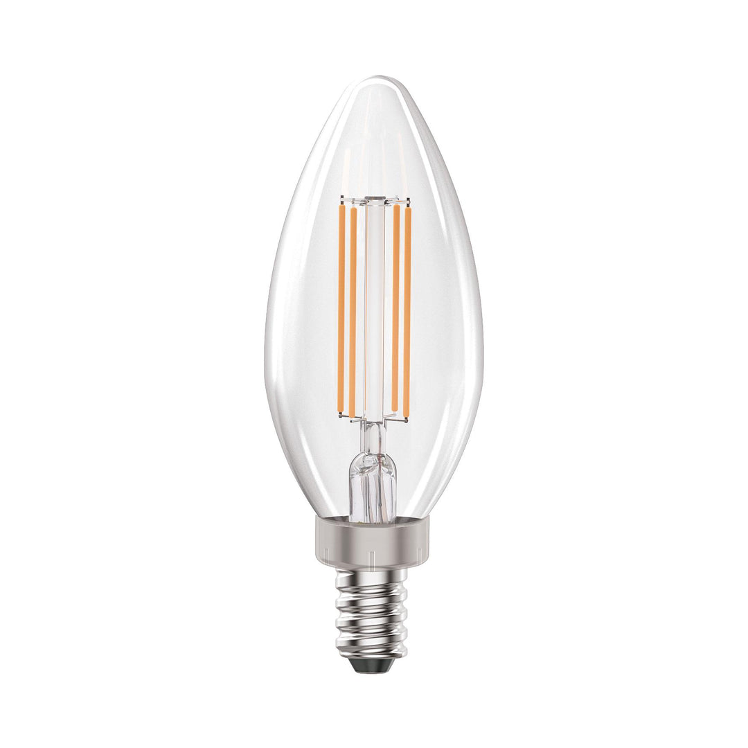 Maxlite Lighting 14099267  4W Led Filament B10 80 Cri 2700K Dim E12 Led Filament Light Bulb