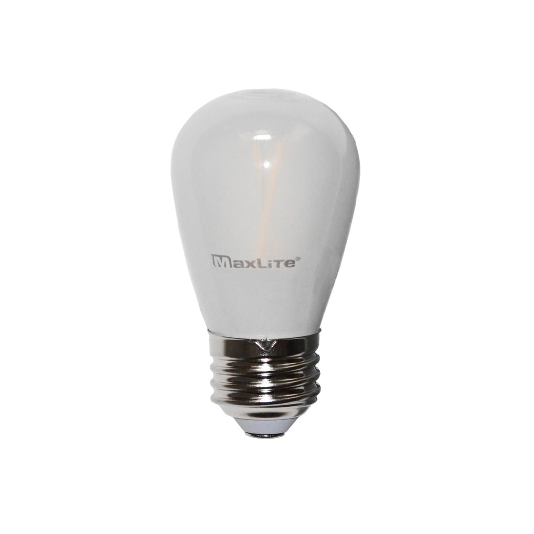 Maxlite Lighting 101425  Frosted 2W Led Filament S14 Non-Dim 2700K Led Filament Light Bulb