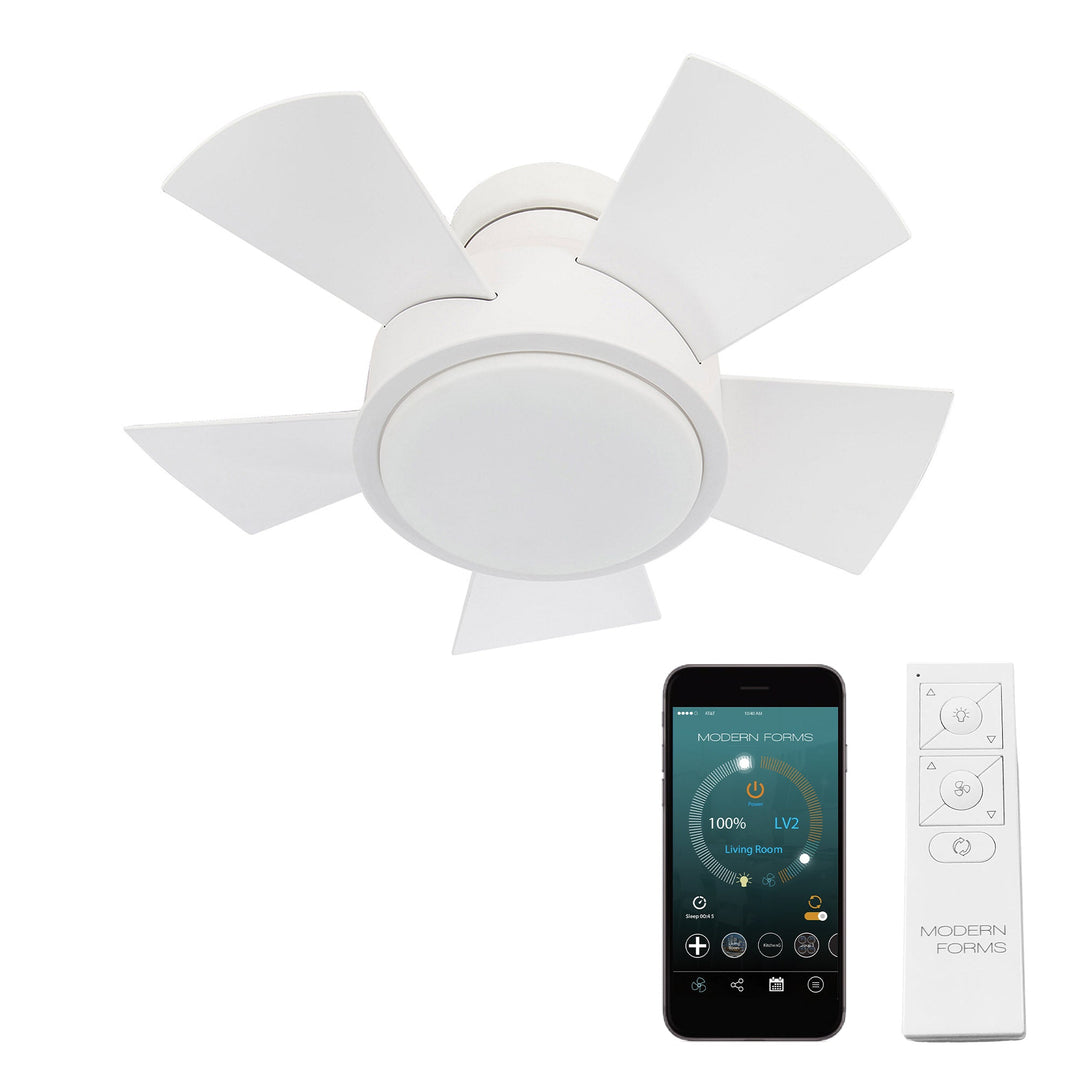 Modern Forms Fan Vox FH-W1802-26L-35-MW Ceiling Fan 26 - Matte White, Matte White/