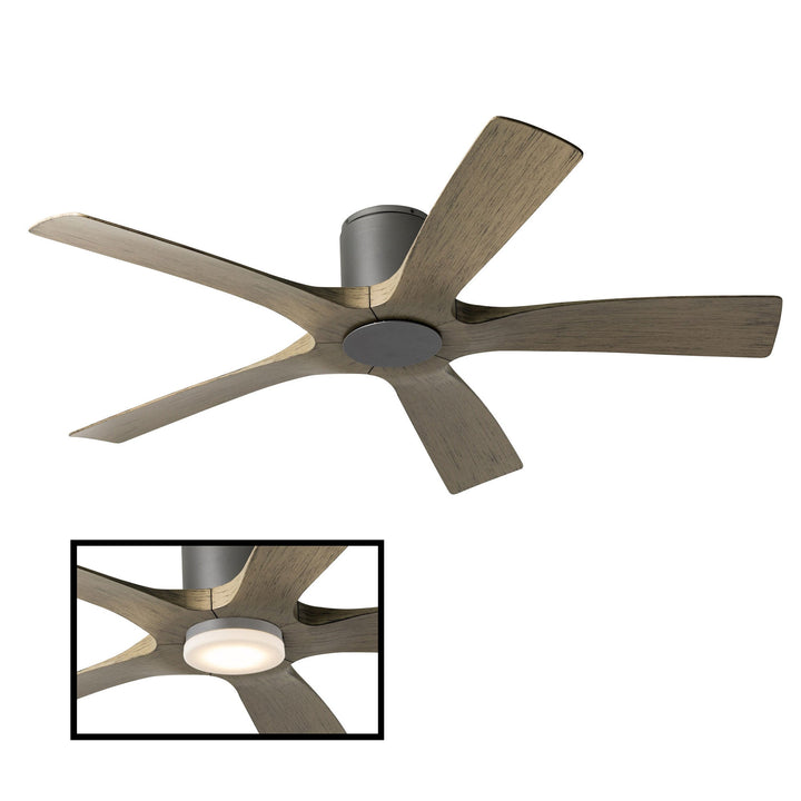 Modern Forms Fan Aviator 5 FH-W1811-5-GH/WG Ceiling Fan 54 - Graphite/Weathered Gray, Weathered Gray/