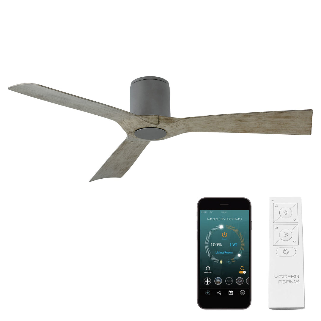 Modern Forms Fan Aviator FH-W1811-54-GH/WG Ceiling Fan 54 - Graphite/Weathered Gray, Weathered Gray/