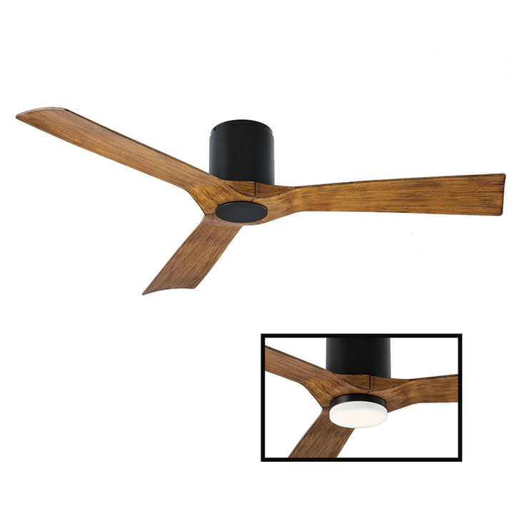 Modern Forms Fan Aviator FH-W1811-54-MB/DK Ceiling Fan 54 - Matte Black/Distressed Koa, Distressed Koa/