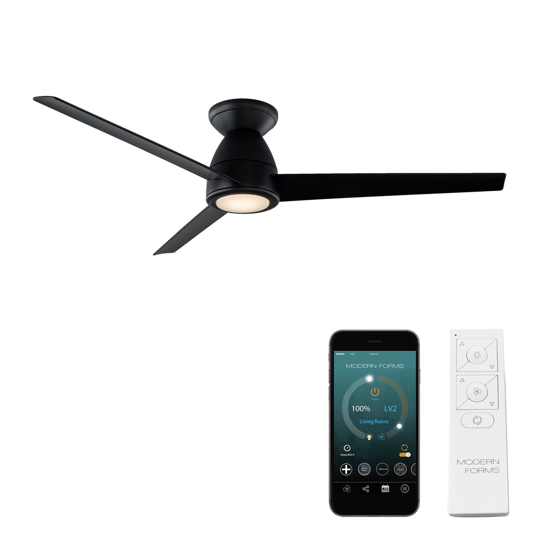 Modern Forms Fan Tip-Top FH-W2004-52L-27-MB Ceiling Fan 52 - Matte Black, Matte Black/