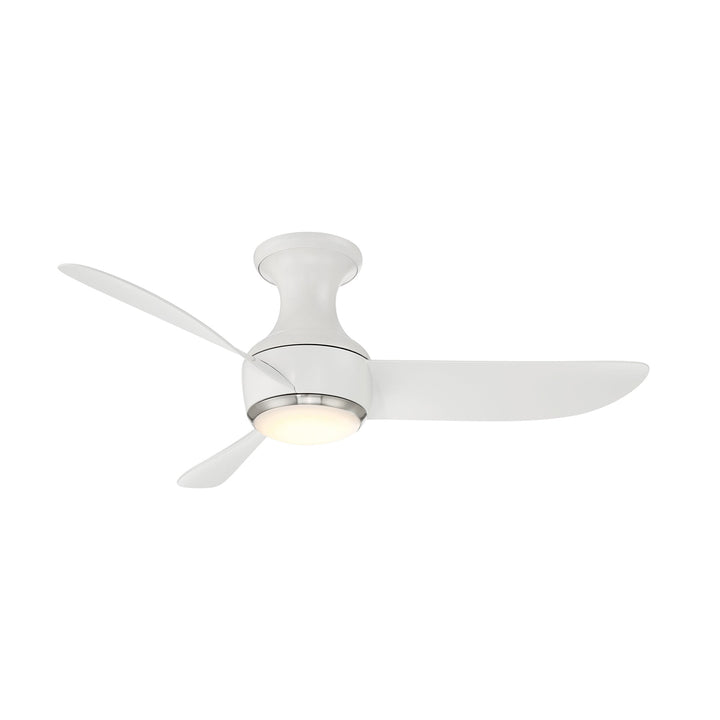 Modern Forms Fan Corona FH-W2203-44L35BNMW Ceiling Fan 44 - Brushed Nickel/Matte White, Matte White/