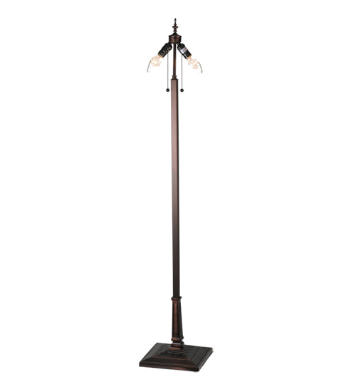 Meyda Tiffany Lighting 18817 Mission Two Light Floor Base Lamp Bronze / Dark