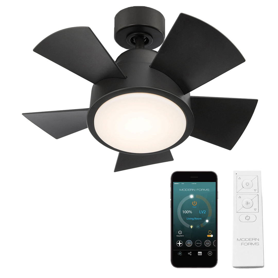 Modern Forms FR-W1802-26L-27-MB  Vox Ceiling Fan Accessory Matte Black