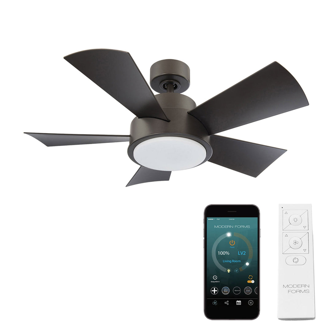 Modern Forms Fan Vox FR-W1802-38L-35-BZ Ceiling Fan 38 - Bronze, Bronze/