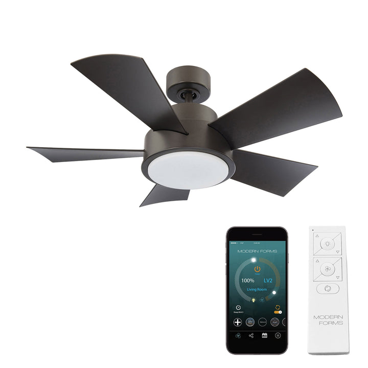 Modern Forms Fan Vox FR-W1802-38L-35-BZ Ceiling Fan 38 - Bronze, Bronze/