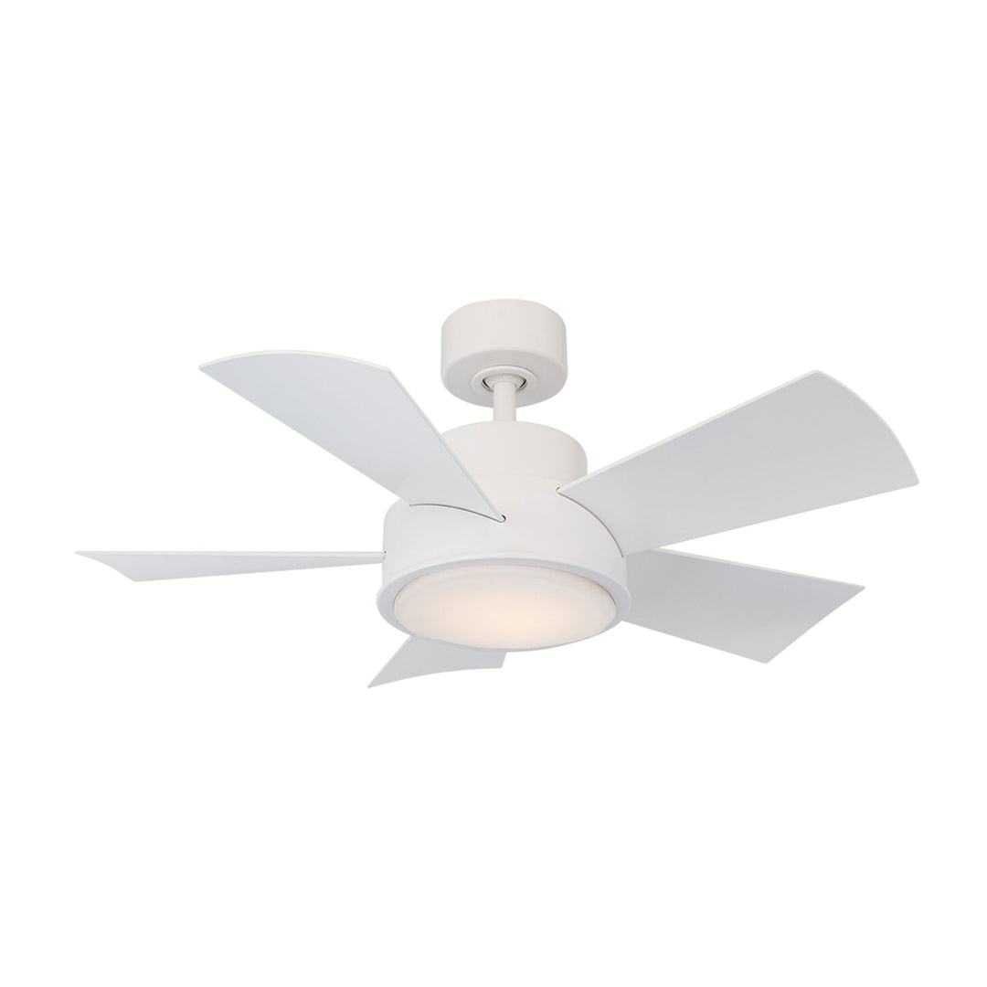 Modern Forms Fan Vox FR-W1802-38L-35-MW Ceiling Fan 38 - Matte White, Matte White/