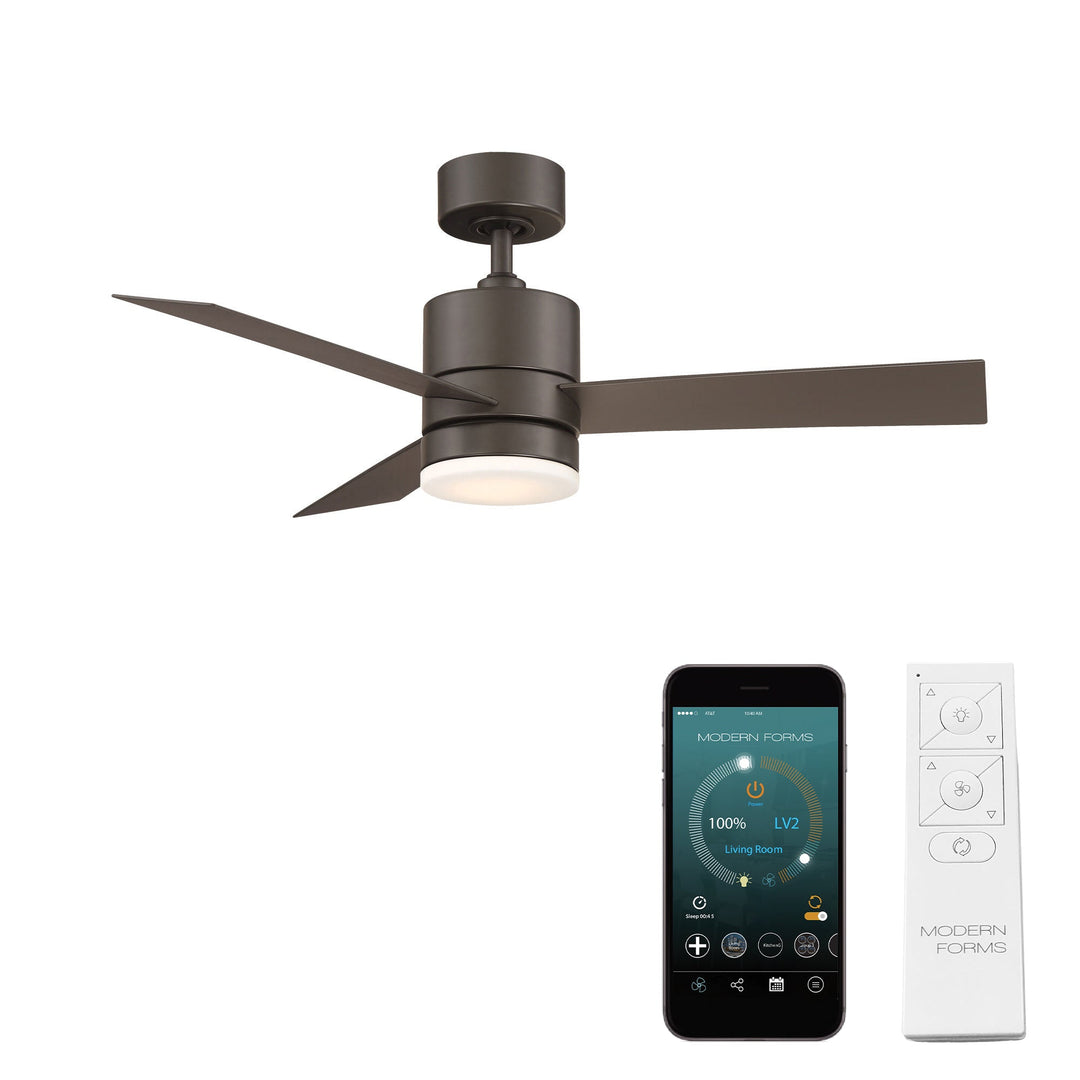 Modern Forms Fan Axis FR-W1803-44L-27-BZ Ceiling Fan 44 - Bronze, Bronze/