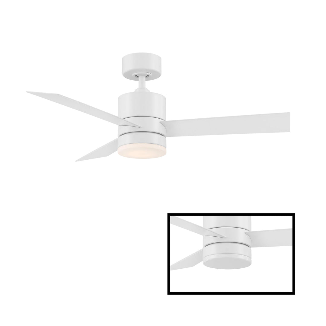 Modern Forms Fan Axis FR-W1803-44L-35-MW Ceiling Fan 44 - Matte White, Matte White/