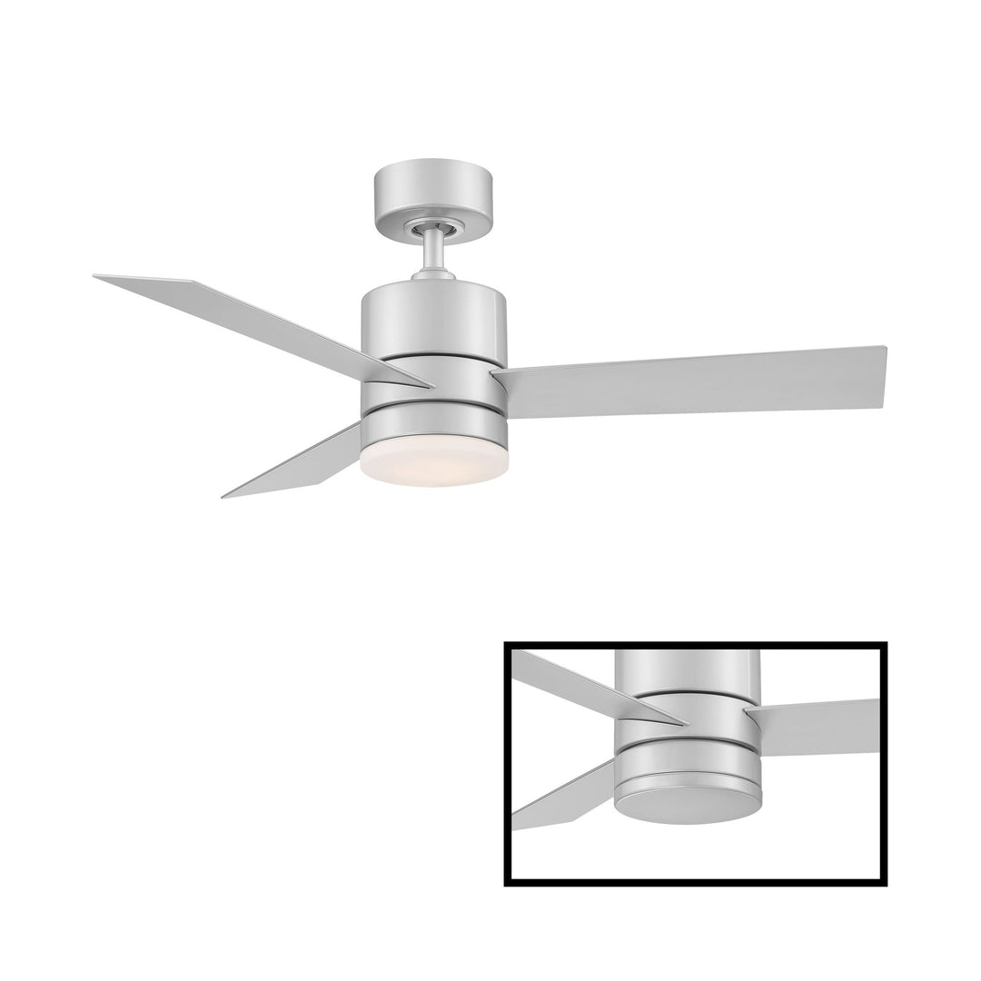 Modern Forms Fan Axis FR-W1803-44L-27-TT Ceiling Fan 44 - Titanium Silver, Titanium Silver/