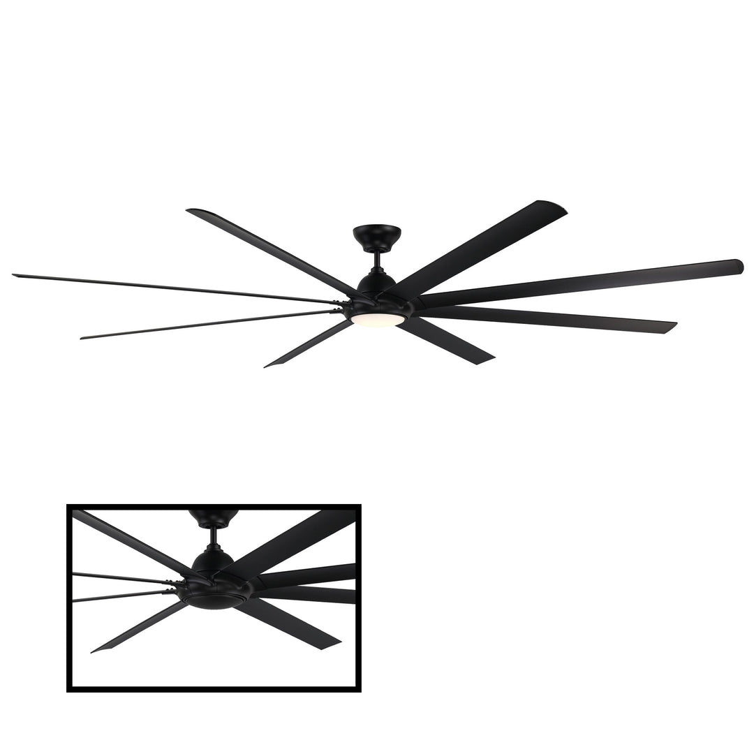 Modern Forms Fan Hydra FR-W1805-120L27-MB Ceiling Fan 120 - Matte Black, Matte Black/