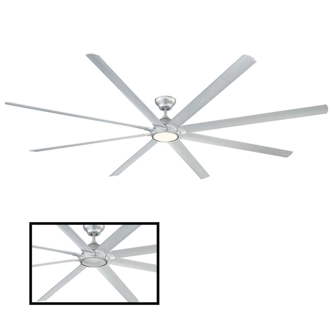 Modern Forms Fan Hydra FR-W1805-120L27-TT Ceiling Fan 120 - Titanium Silver, Titanium Silver/