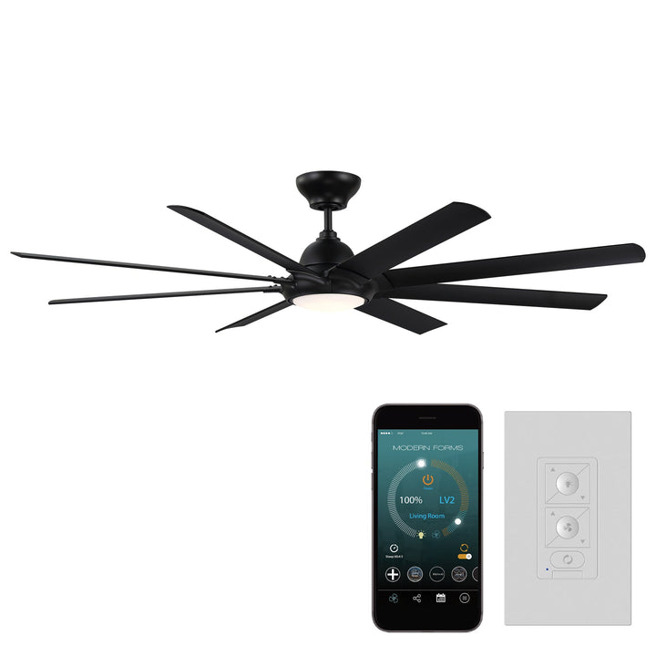 Modern Forms Fan Hydra FR-W1805-80L-MB Ceiling Fan 80 - Matte Black, Matte Black/