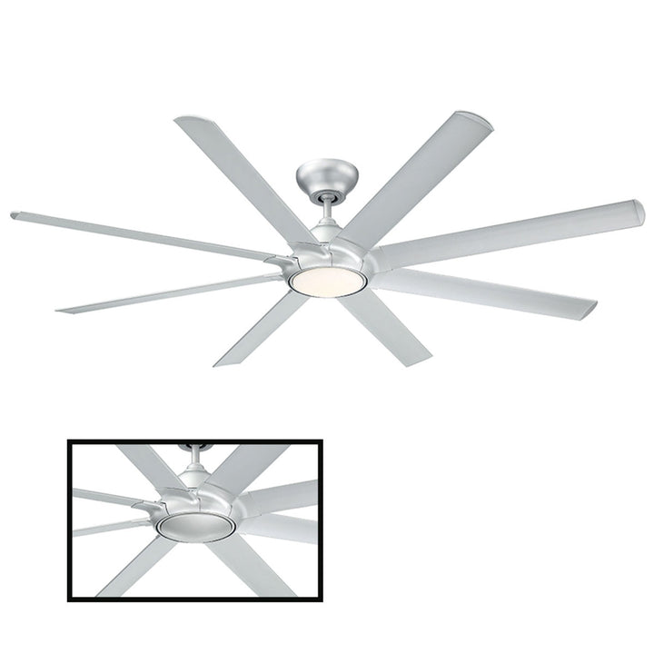 Modern Forms Fan Hydra FR-W1805-80L-TT Ceiling Fan 80 - Titanium Silver, Titanium Silver/