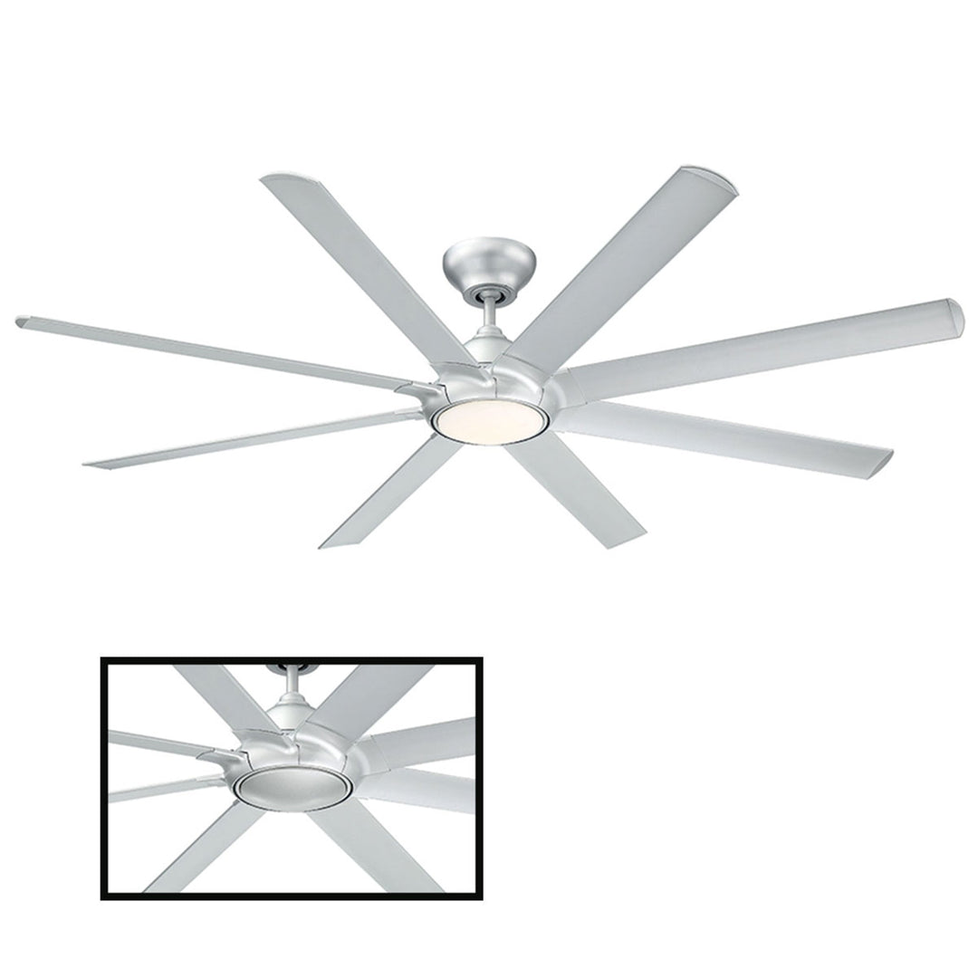 Modern Forms Fan Hydra FR-W1805-80L-27-TT Ceiling Fan 80 - Titanium Silver, Titanium Silver/