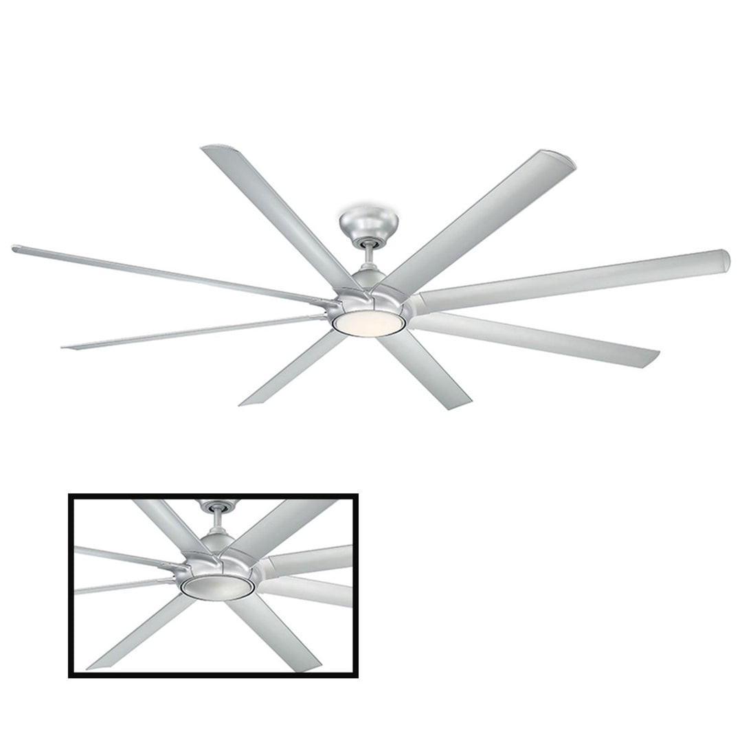 Modern Forms Fan Hydra FR-W1805-96L-27-TT Ceiling Fan 96 - Titanium Silver, Titanium Silver/