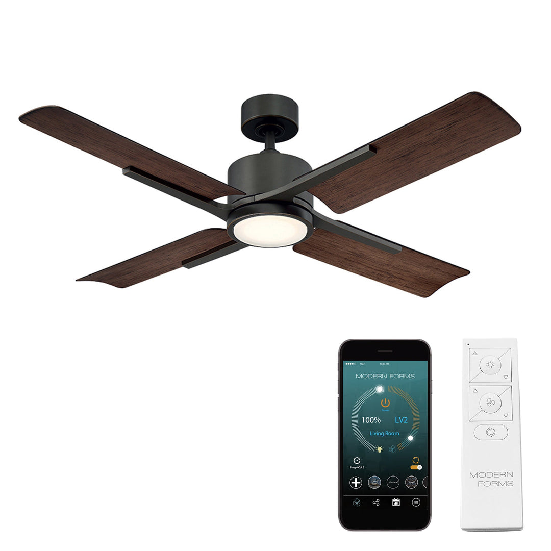 Modern Forms Fan Cervantes FR-W1806-56L35OBDW Ceiling Fan 56 - Oil Rubbed Bronze/Dark Walnut, Dark Walnut/