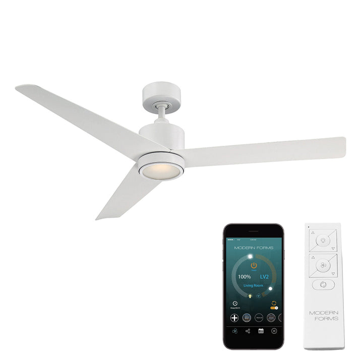 Modern Forms Fan Lotus FR-W1809-54L-27-MW Ceiling Fan 54 - Matte White, Matte White/