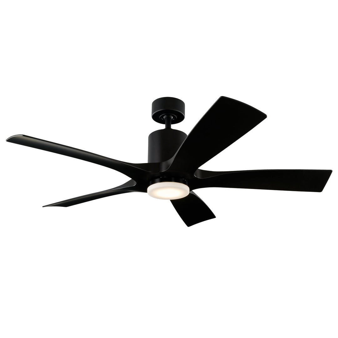 Modern Forms Fan Aviator 5 FR-W1811-5-MB Ceiling Fan 54 - Matte Black, Matte Black/