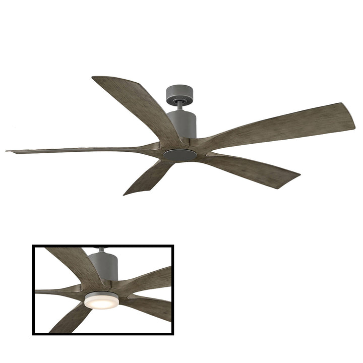 Modern Forms Fan Aviator 70 FR-W1811-70-GH/WG Ceiling Fan 70 - Graphite/Weathered Gray, Weathered Gray/