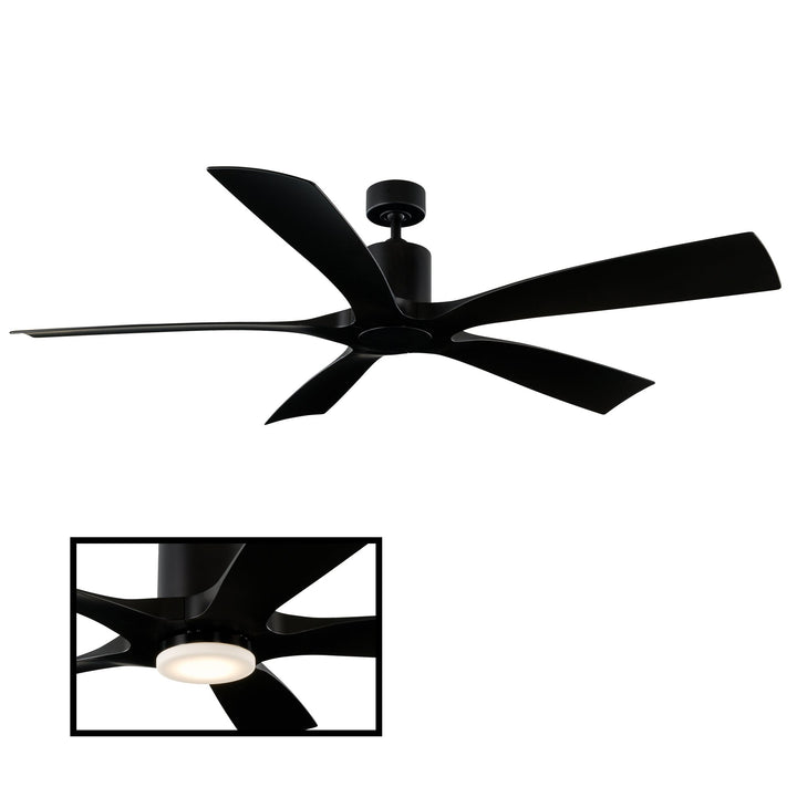 Modern Forms Fan Aviator 70 FR-W1811-70-MB Ceiling Fan 70 - Matte Black, Matte Black/