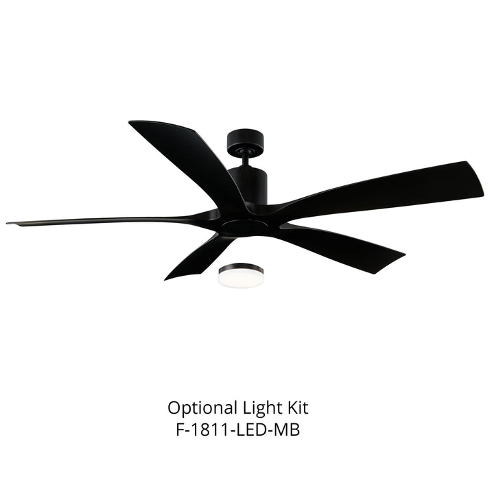 Modern Forms Fan Aviator 70 FR-W1811-70-MB Ceiling Fan 70 - Matte Black, Matte Black/