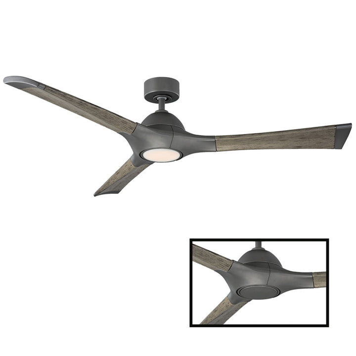 Modern Forms Fan Woody FR-W1814-60L27GHWG Ceiling Fan 60 - Graphite/Weathered Gray, Weathered Gray/