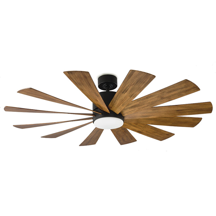 Modern Forms Fan Windflower FR-W1815-60L-MB/DK Ceiling Fan 60 - Matte Black/Distressed Koa, Distressed Koa/