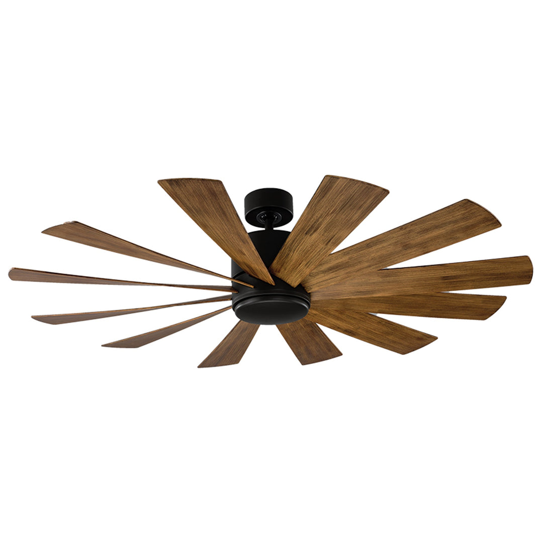 Modern Forms Fan Windflower FR-W1815-60L-MB/DK Ceiling Fan 60 - Matte Black/Distressed Koa, Distressed Koa/