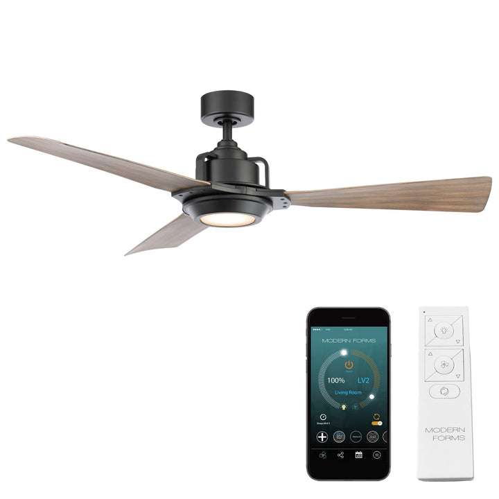 Modern Forms Fan Osprey FR-W1817-56L-MB/BW Ceiling Fan 56 - Matte Black/Barn Wood, Barn Wood/