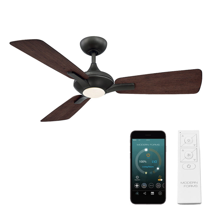 Modern Forms Fan Mykonos FR-W1819-52L27BZDW Ceiling Fan 52 - Bronze/Dark Walnut, Dark Walnut/