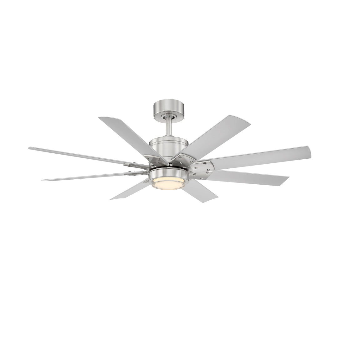 Modern Forms Fan Renegade FR-W2001-52L27BNTT Ceiling Fan 52 - Brushed Nickel/Titanium Silver, Titanium Silver/