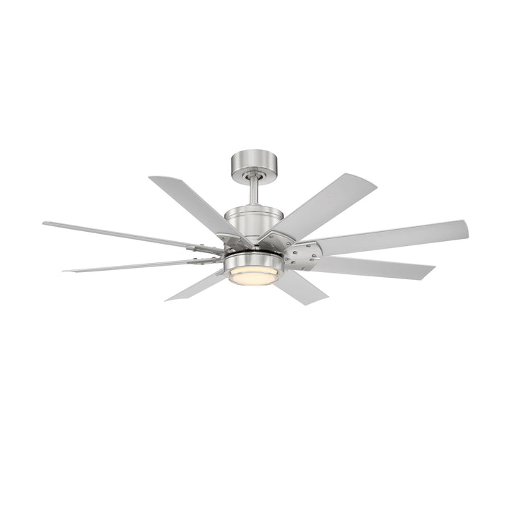 Modern Forms Fan Renegade FR-W2001-52L27BNTT Ceiling Fan 52 - Brushed Nickel/Titanium Silver, Titanium Silver/