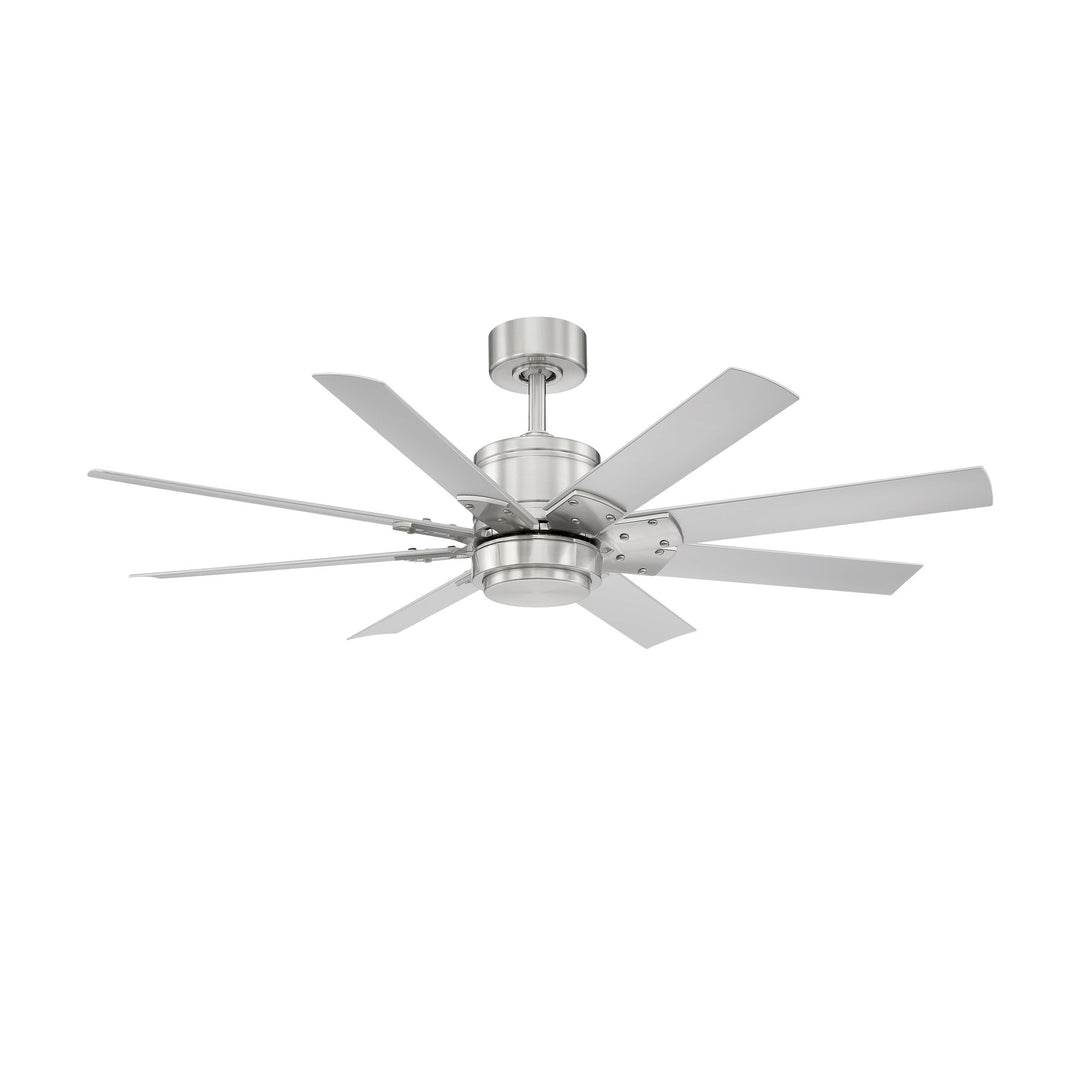 Modern Forms Fan Renegade FR-W2001-52L27BNTT Ceiling Fan 52 - Brushed Nickel/Titanium Silver, Titanium Silver/