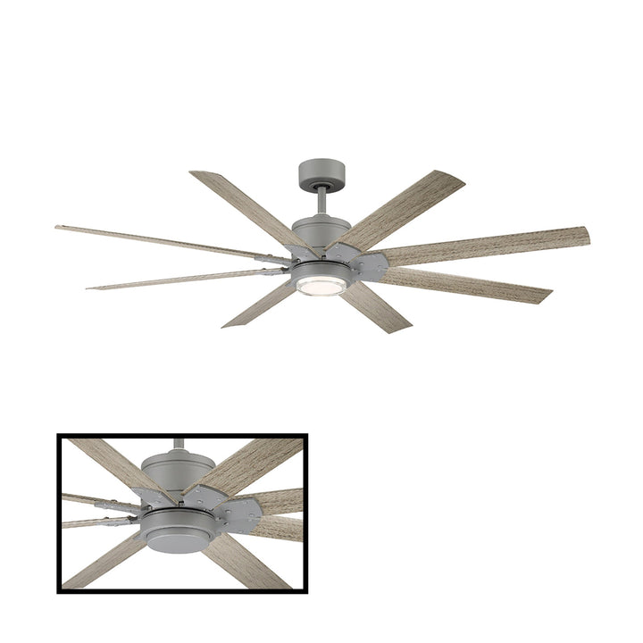 Modern Forms Fan Renegade FR-W2001-52L-GH/WW Ceiling Fan 52 - Graphite/Weathered Wood, Weathered Wood/