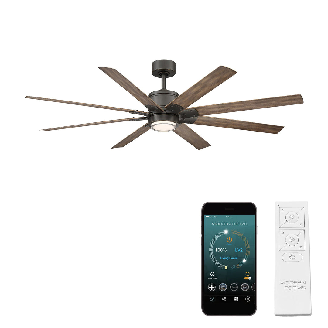 Modern Forms Fan Renegade FR-W2001-52L27OBBW Ceiling Fan 52 - Oil Rubbed Bronze/Barn Wood, Barn Wood/