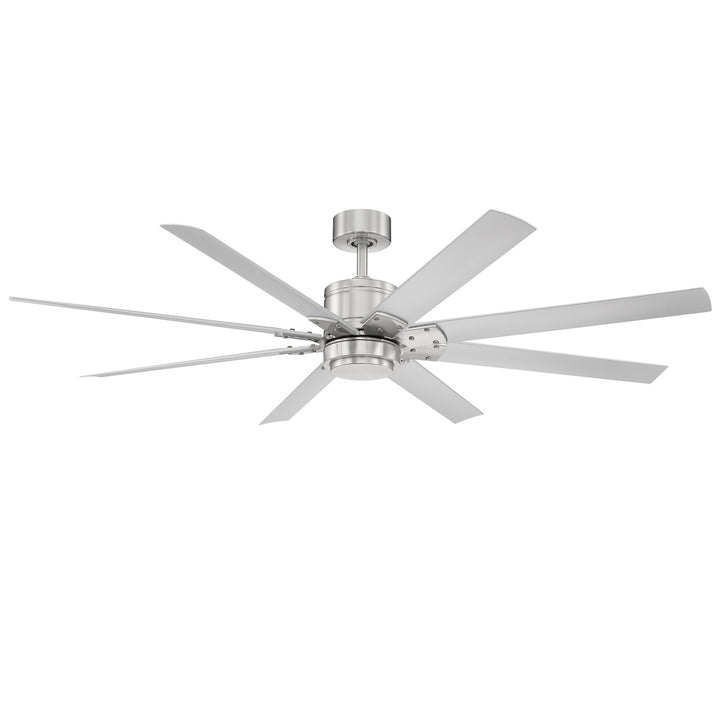 Modern Forms Fan Renegade FR-W2001-66L35BNTT Ceiling Fan 66 - Brushed Nickel/Titanium Silver, Titanium Silver/