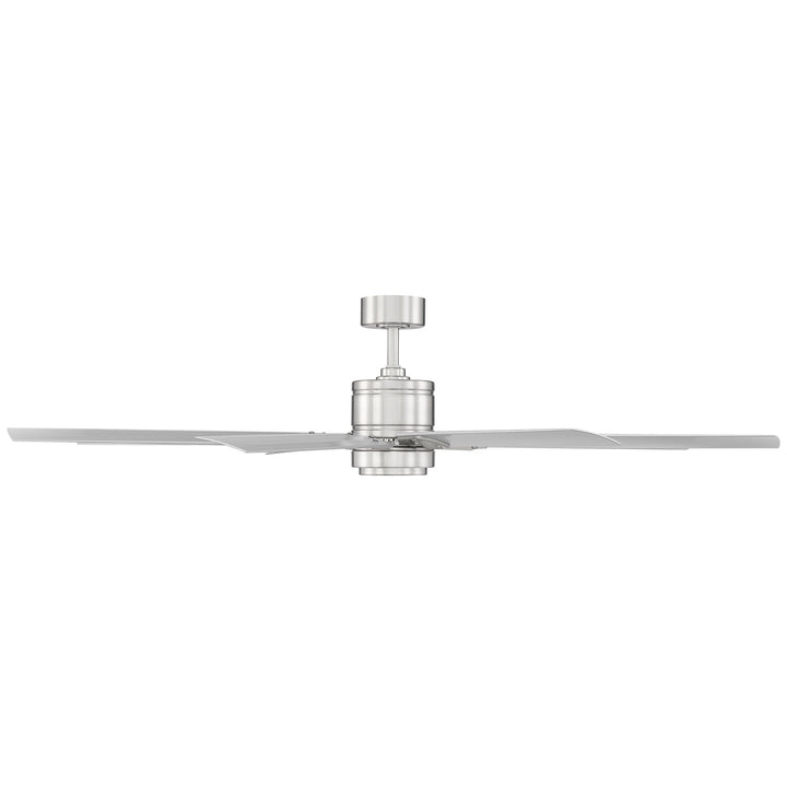 Modern Forms Fan Renegade FR-W2001-66L35BNTT Ceiling Fan 66 - Brushed Nickel/Titanium Silver, Titanium Silver/
