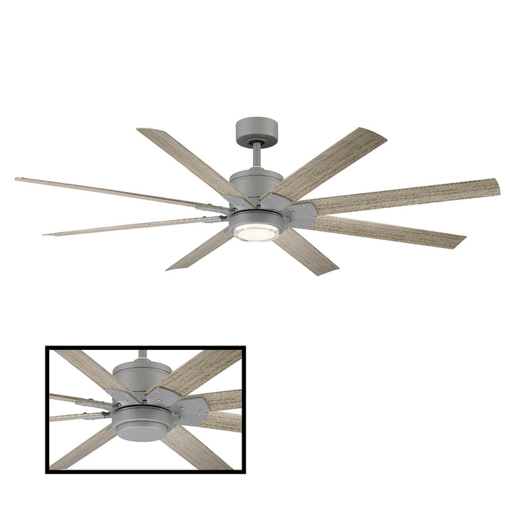 Modern Forms Fan Renegade FR-W2001-66L-GH/WW Ceiling Fan 66 - Graphite/Weathered Wood, Weathered Wood/